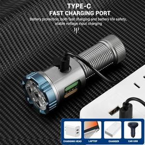 Linterna LED superbrillante, linterna recargable multifuncional con clip magnético, linterna para pesca y acampada de emergencia al aire libre - Product Image 5