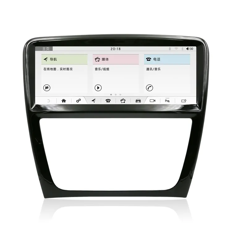 Android hệ thống 10.0 10.25 "Blue Ray Anti-Glare 8core 4 gam đài phát thanh Xe GPS Navigator Player cho Land Rover Jaguar XJ/xjl 2012-2016