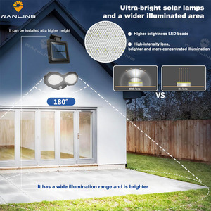 Highly Cost Effective LED Solar Wall Light Motion <strong>Sensor</strong> Outdoor Waterproof Bright for Garden/<strong>Fence</strong>/Parking Lot <strong>Security</strong> - Product Image 4
