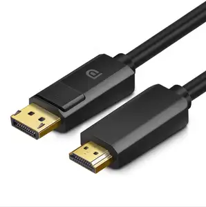 สายเคเบิล Jasoz Gold DP/HDMI แบบนุ่มพิเศษและยืดหยุ่น HDMI ชายกับชาย 4K@60hz