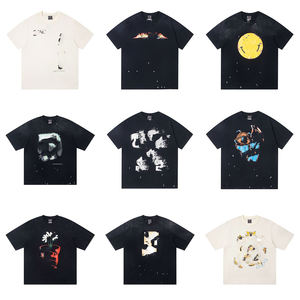 <span class=keywords><strong>T</strong></span>-shirt tendance Saimt Michell pour hommes, style streetwear américain, 100% coton, délavé à l'acide, vintage, manches courtes, vente en gros - Product Image 1