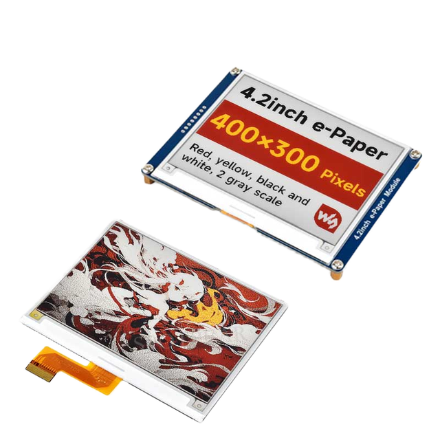 Industrial 4.2 Inch E-Ink Display 400x300 Resolution 0℃ to 50℃ Operation E-Paper Module for Smart Monitoring