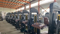 Équipement de musculation professionnel de haute qualité pour curls aux biceps assis et extensions aux triceps, avec sélection de charge par pignon, machines biceps/triceps
