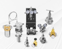 R121 G1/2 "/R138 /R121 Vanne de régulation de pression d'air comprimé en laiton 5-50 bar avec manomètre