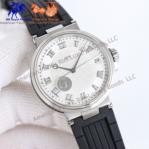 Montre mécanique automatique de luxe Bre-guet 2025 avec logo personnalisé, style couple d'affaires, acier 904, verre saphir, même style Ronda BV - Product Image 2