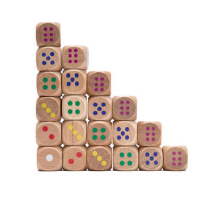 Оптовая продажа от производителя: деревянные кубики на заказ с УФ-печатью, популярные деревянные кубики, 6-гранные деревянные кубики без надписей - Product Image 3