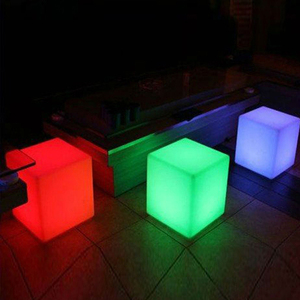 Đầy Màu Sắc Chiếu Sáng Led Cube Ghế Nội Thất Ngoài Trời Bar Phân Light Cube Seat - Product Image 3