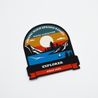 Écusson brodé personnalisé, impression numérique écologique, badge scolaire, emblème, badge cadeau, souvenir, patchs tissés cousus, uniforme, fixation