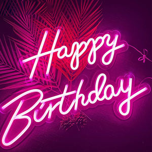 Enseigne au néon joyeux <span class=keywords><strong>anniversaire</strong></span> Oh bébé enseigne au néon lumière LED personnalisation Festival décoration personnalisation nouveau Style enseignes au néon - Product Image 3