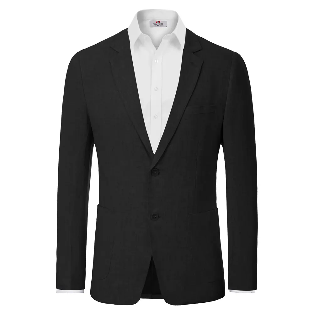 Manteau Blazer à deux boutons pour homme avec poches, respirant, revers cranté, costume élégant pour homme, veste Blazer