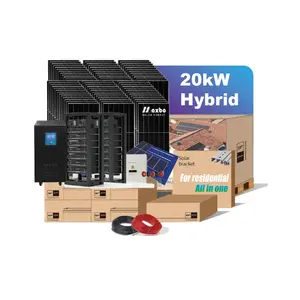 Maxbo 20 kw את רשת אינוורטר 1 אחסון סולארי מערכת סולרית מערכת ההפצה שיא גילוח לחסוך עלות ג 'ה ג' ינקו קנדי trina ate ate