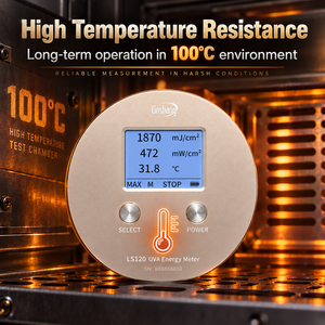 Medidor de Energía UV LS120 de 315 a 400nm para Pruebas de Potencia y Temperatura de Lámparas de Mercurio de Alta Presión de 365nm - Product Image 4