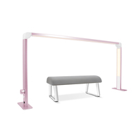 Lampe à ongles demi-lune idéale, lampe de table de bureau avec lumière LED réglable pour les extensions de cils, les techniciens en ongles