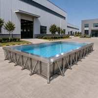 Piscine modulaire en acier inoxydable de qualité commerciale avec système d'installation rapide et structure durable pour les clubs de fitness
