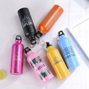 Custom Printed 300ml 400ml 500ml 600ml 750ml 1000ml Promotion Gift Outdoor Sport Metal Aluminum Aluminium Water <b>Bottle</b> - Product Image 5