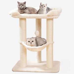 Torre para Gatos Pequeños Starmon con Percha Suave para Ventana, Árbol para Gatos Estable, Poste Rascador con Hamaca - Product Image 1