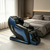 Sillón de Masaje Ejecutivo con Calor y Gravedad Cero, Sillón Reclinable Comercial para Sala de Juntas