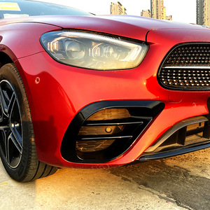 Mercedes-Benz E-Class W213 Air Intake Grille AMG Style Black ABS Front Bumper Vent For 2021+ E260 E300 E53 - Product Image 2