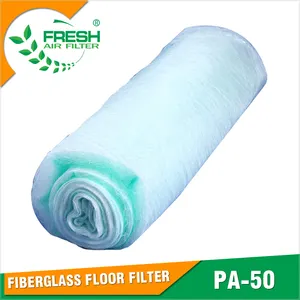 Factory Price G3 ISO Coarse Low Resistance 50mm/90mm/100mm Thickness Glass Fibre Filter Media For Spray Booth