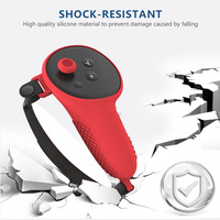 Pour Quest 3 VR contrôleur coque de boîtier de protection complète avec poignée poignée Silicone peau couverture accessoires de jeu