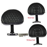 Kit de dossier de siège conducteur en cuir pour moto HCMOTORKU, réglable, en cuir PU, pour Harley Fatboy Softail 2007-2017