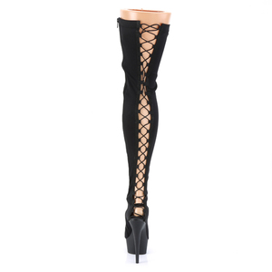 Bottines hautes avec lacets à l'arrière Danseuse exotique Talons plateforme de 15 cm pour femmes <span class=keywords><strong>Bottes</strong></span> sexy pour boîte de nuit Pole dance Cross-<span class=keywords><strong>dressing</strong></span> - Product Image 2