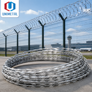 Alambre de púas de un solo filo totalmente personalizable, cualquier calibre, cualquier revestimiento, para la <span class=keywords><strong>defensa</strong></span> de límites de villas - Product Image 6