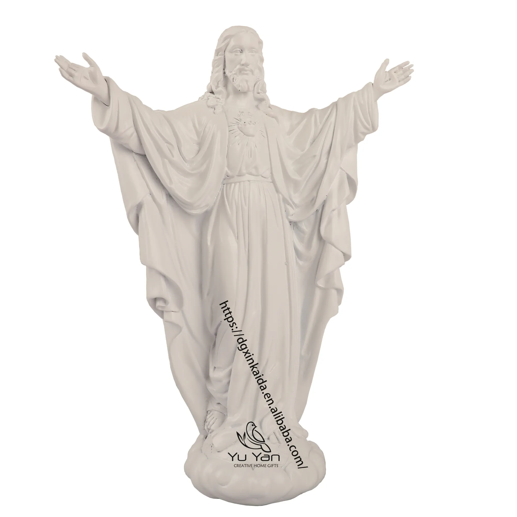 Factory wholesale catholic religious statues resin praying christmas gift items life size statue of jesus