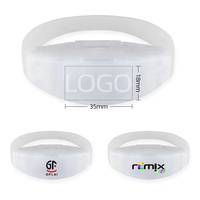 Bracelet LED contrôlé par DMX512, logo personnalisé, synchronisation RGB, bracelets lumineux pour les concerts en stade et l'ambiance immersive des événements