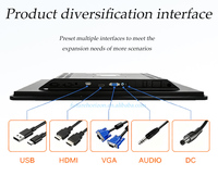 Panel PC Táctil Industrial Integrado de Estilo Abierto, 10.1 Pulgadas, IP65 Impermeable, Monitor Táctil de Comunicación Integrado