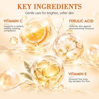 Sérum Visage Éclaircissant Disaar à la Vitamine C 40ml – Atténue les Taches Brunes et les Marques d'Acné – Acide Férulique, Vitamine E – Éclat et Beauté Naturelle – Vente en Gros