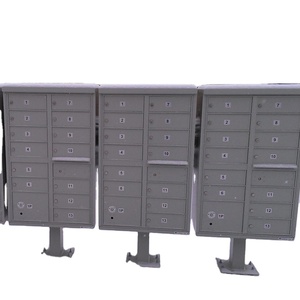 Apartment Outdoor Stainless Steel Parcel Letter 24 doors Box Mailboxes