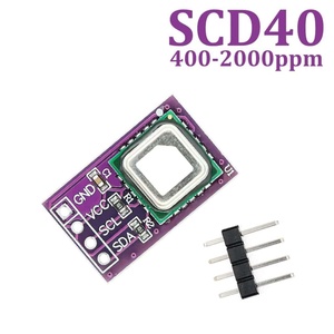 BSSY)SCD40 41 Gas <strong>Sensor</strong> Module 2.4-5.5V Detects CO2 Carbon Dioxide Temperature And Humidity I2C Communication - Product Image 2