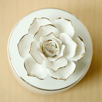 Pot de rangement multifonctionnel en céramique décorative peint à la main moderne, ornements de table, bougies, boîte à bijoux pour cadeaux de mariage