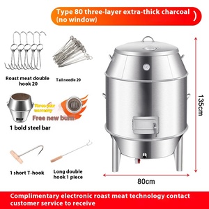Máquina comercial para aperitivos, carne de pato asado, cerdos, pollo, Ganso, estufa para uso doméstico en restaurantes, funciona con gas de <span class=keywords><strong>carbón</strong></span> - Product Image 6