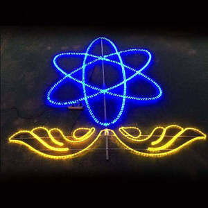 Projet gouvernemental Street Decoration Pole Motif Light avec drapeau national - Product Image 3