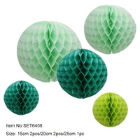 Fournitures de fête vente en gros au détail différentes tailles et couleurs papier boule nid d'abeille décorations mariage anniversaire activité décoration