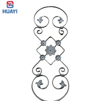 Marco de Hierro Forjado de Lujo con Hojas Doradas, Diseño de Cuervo, Sol y Flores, para Interiores y Exteriores, Colores Personalizados, Duradero