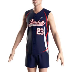 Camiseta Deportiva Personalizada con Logotipo OEM, Camiseta sin Mangas con Botones, Sublimación Personalizada, Diseño de Jersey de Béisbol para Hombres, Mujeres y Niños - Product Image 5