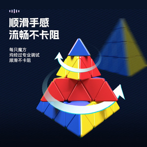 Saint Hand 4x4 Pyramid Cube Magnetic Smooth pour adolescents de 8 à 13 ans, cube magique unisexe - Product Image 5