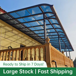 Hiện đại nhôm Patio & ban công có thể thu vào cửa sổ/cửa mái hiên với mưa tán tùy chỉnh kích thước không thấm nước UV bảo vệ - Product Image 4