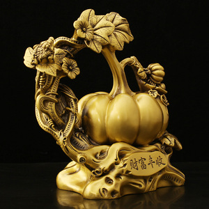 Juego de Calabazas de Cobre 'Cobertura de Riqueza' con Rana Dorada, Estilo Tradicional Chino, para el Hogar, de Fabricante - Product Image 3