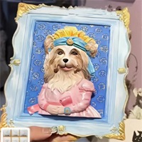 Art en relief 3D de dessin animé personnalisé pour enfants, peinture à faire soi-même, coloriage avec des outils de peinture