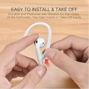 1 Paire d'Écouteurs sans Fil en Silicone Anti-perte avec Crochets d'Oreille pour le <span class=keywords><strong>Sport</strong></span>, Accessoires pour Écouteurs sans Fil Anti-chute Fabriqués en Chine - Product Image 3