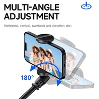Trépied tout-en-un TT01 1,77 m avec ouverture automatique, télécommande magnétique, perche à selfie, stabilisation de la photographie, support de trépied