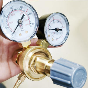 วาล์วลดแรงดันคาร์บอนไดออกไซด์แบบมินิอาร์กอน/CO2 ที่ทำจากทองแดงทั้งหมดสำหรับเครื่องเชื่อมอาร์กอน - Product Image 1