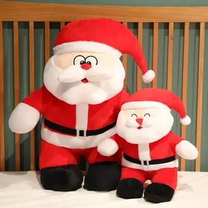 크리 에이 티브 산타 클로스 인형 어린이와 소녀를위한 크리스마스 이브 선물 소파 베개 크리스마스 봉제 장난감 배송 준비