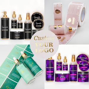 Fabricante de alta calidad de impresión botella Vial pegatina <span class=keywords><strong>Logo</strong></span> personalizado Perfume cosmético impermeable cuidado de la piel producto etiquetas de embalaje - Product Image 6