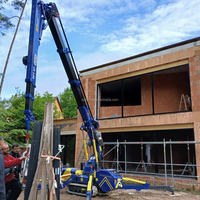 Mini-grue araignée SPT avec moteur Kubota, hauteur de levage de 17,1 m, directement de l'usine