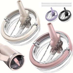 40Oz Lật Rơm Rò Rỉ Bằng Chứng Nắp Cho H2.0 Tumbler Nắp Thay Thế Không Có Tràn Bằng Chứng Tái Sử Dụng Rơm Bìa Cho Stanley <span class=keywords><strong>Cup</strong></span> Phụ Kiện - Product Image 1